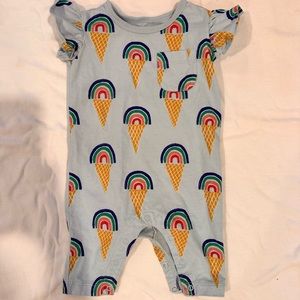 COPY - Like New Tea Rainbow Ice Cream Romper 0-3